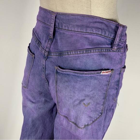 Hudson KASS Purple Distressed Jeans 27x28 - Picture 5 of 13
